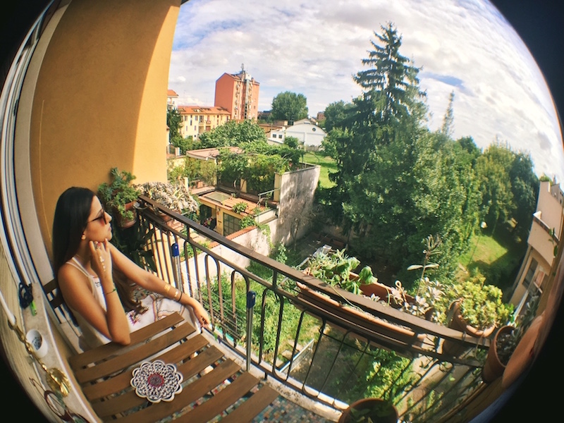Our lovely little balcony in Navigli